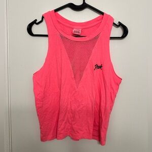 NWOT PINK Victoria's Secret Neon Pink Mesh Tank